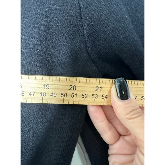 Charlie Holiday Black V Neck Pullover Sweaters - Picture 7 of 8